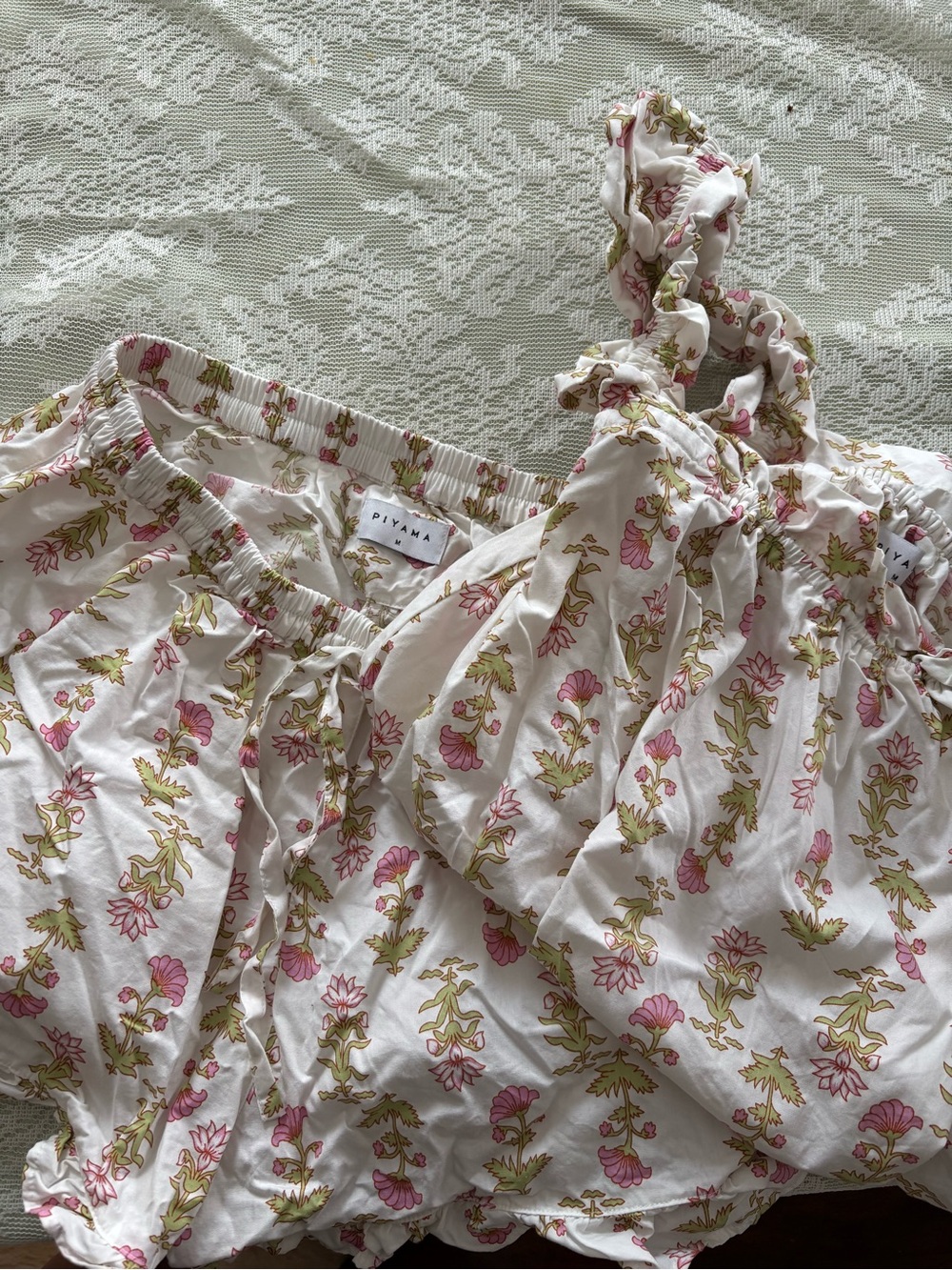 PIYAMA NWOT Nicolette Sleep Set - Cotton - Lotus Flower